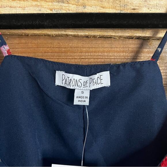 Patrons Of Peace Navy Floral Tank Small - Picture 9 of 11